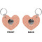 Pet Photo Heart Keychain (Front + Back)