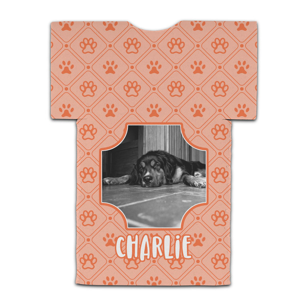 Pet Photo Jersey Bottle Cooler - BACK (flat)