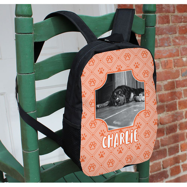 Pet Photo Kids Backpack - In Context