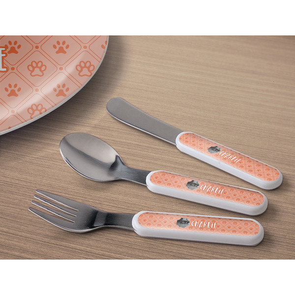 Pet Photo Kids Flatware w/ Plate