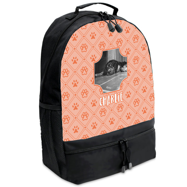 Custom Pet Photo Backpacks - Black
