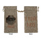 Pet Photo Large Burlap Gift Bag - Front & Back
