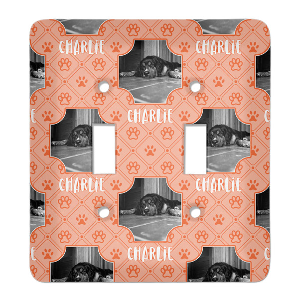 Custom Pet Photo Light Switch Cover (2 Toggle Plate) (Personalized)