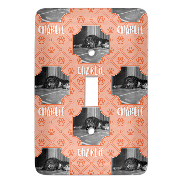 Custom Pet Photo Light Switch Cover (Single Toggle) (Personalized)