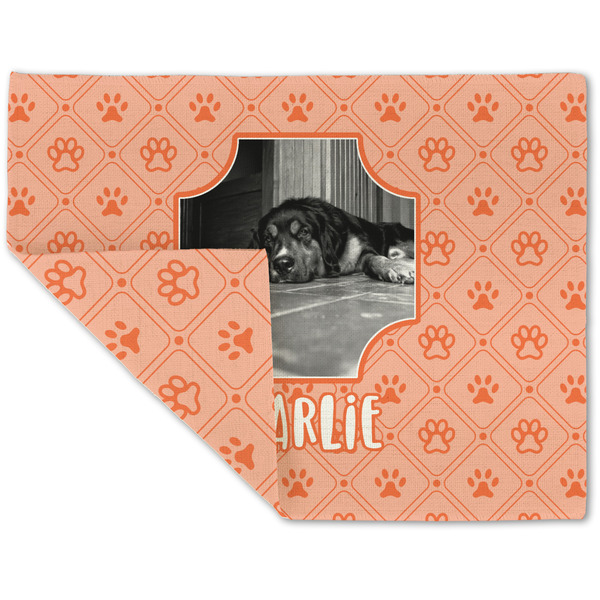 Pet Photo Linen Placemat - Folded Corner (double side)