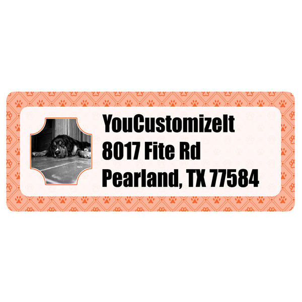 Custom Pet Photo Return Address Labels (Personalized)