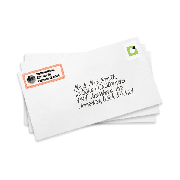 Pet Photo Mailing Label on Envelopes