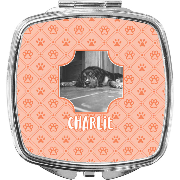 Custom Pet Photo Compact Makeup Mirror (Personalized)