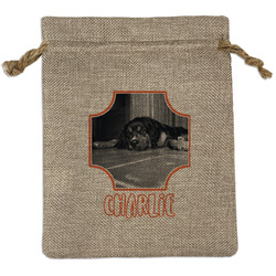 Pet Photo Burlap Gift Bag