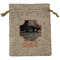 Pet Photo Medium Burlap Gift Bag - Front