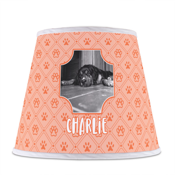 Pet Photo Poly Film Empire Lampshade - Front View