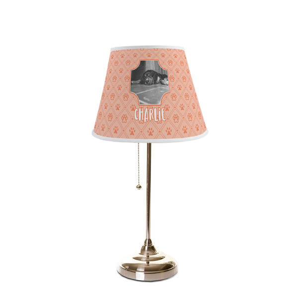 Pet Photo Poly Film Empire Lampshade - On Stand