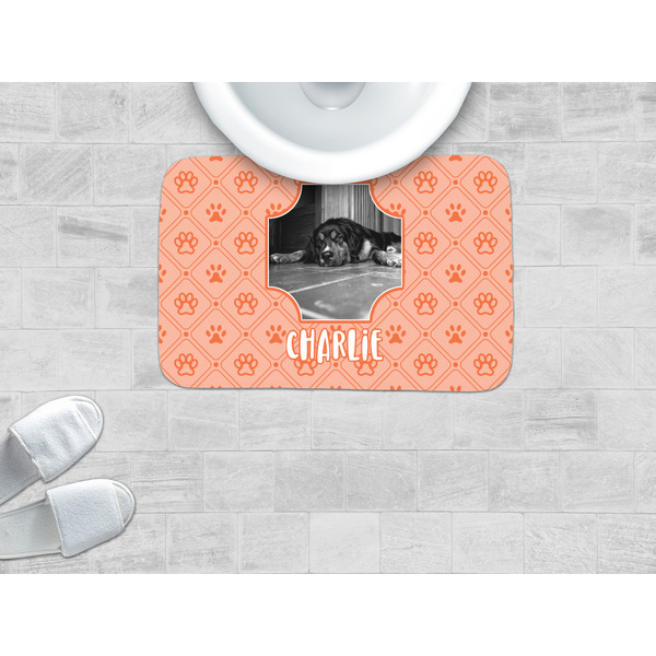 Pet Photo Memory Foam Bath Mat - LIFESTYLE
