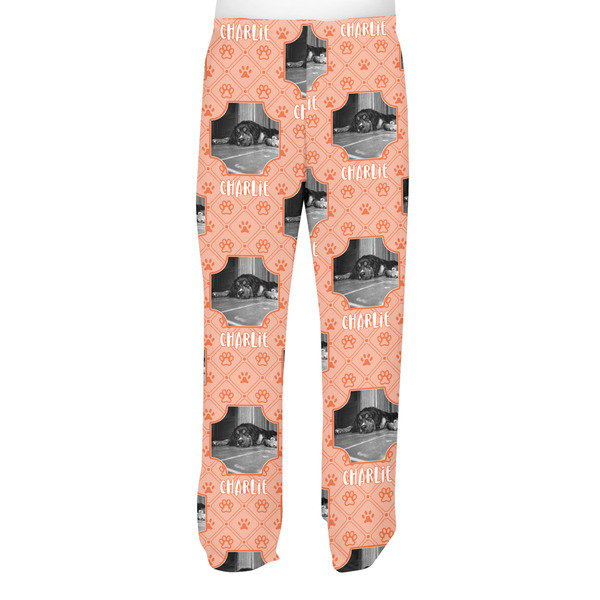 Pet Photo Men's Pjs Back - on model