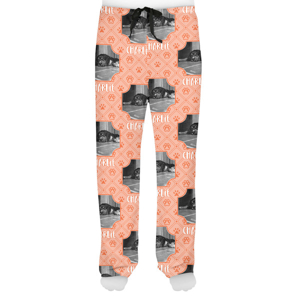 Pet Photo Men's Pjs Front - on model