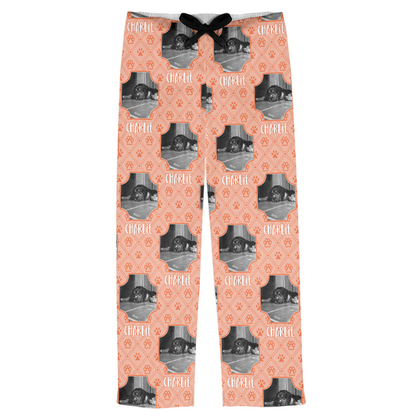 Custom Pet Photo Mens Pajama Pants - XL (Personalized)