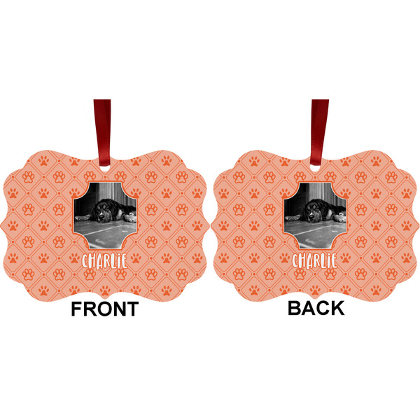 Pet Photo Metal Benilux Ornament - Front and Back (APPROVAL)
