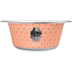 Pet Photo Stainless Steel Dog Bowl (Personalized)