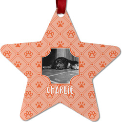 Pet Photo Metal Star Ornament - Double Sided
