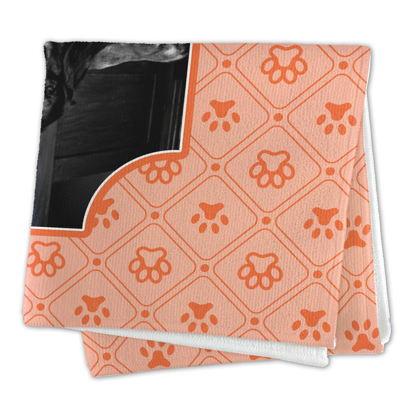 Pet Photo Microfiber Dish Rag - FOLDED (square)