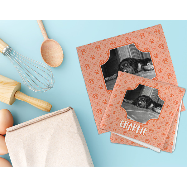 Pet Photo Microfiber Dish Rag - LIFESTYLE