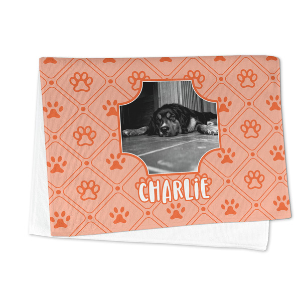 Pet Photo Microfiber Dish Towel - FOLDED HALF