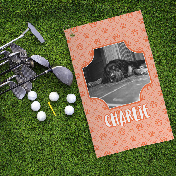 Pet Photo Microfiber Golf Towels - LIFESTYLE