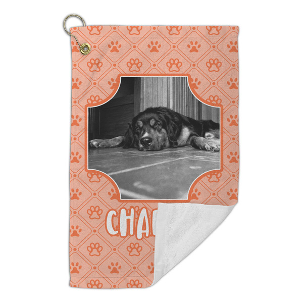 Pet Photo Microfiber Golf Towels Small - FRONT FOLDED