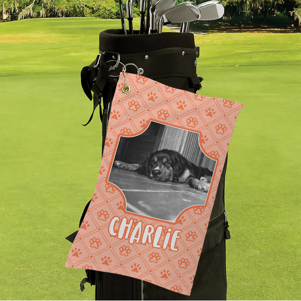 Pet Photo Microfiber Golf Towels - Small - LIFESTYLE