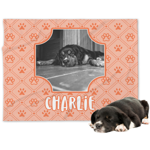 Custom Pet Photo Dog Blanket - Large (Personalized)