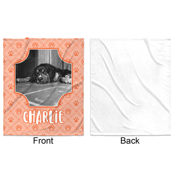 Pet Photo Minky Blanket - 50"x60" - Single Sided - Front & Back