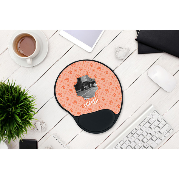 Pet Photo Mouse Pad with Wrist Rest - LIFESYTLE 1