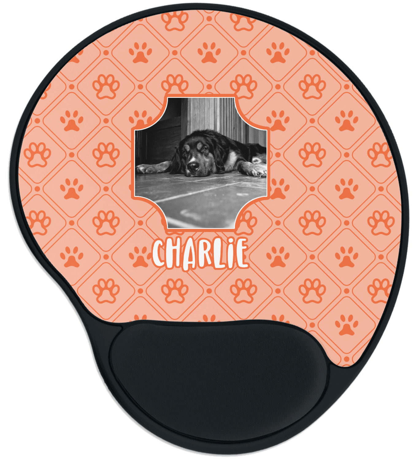 Custom Pet Photo Mouse Pad with Wrist Support YouCustomizeIt