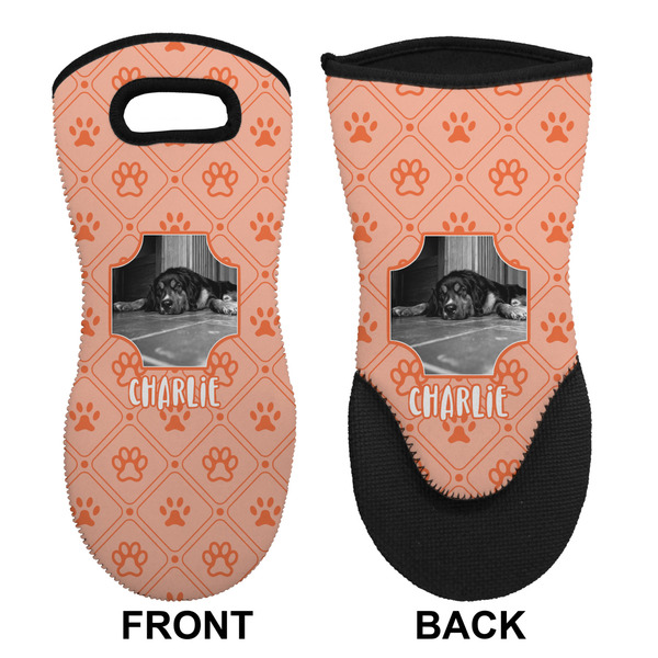 Pet Photo Neoprene Oven Mitt (Front & Back)