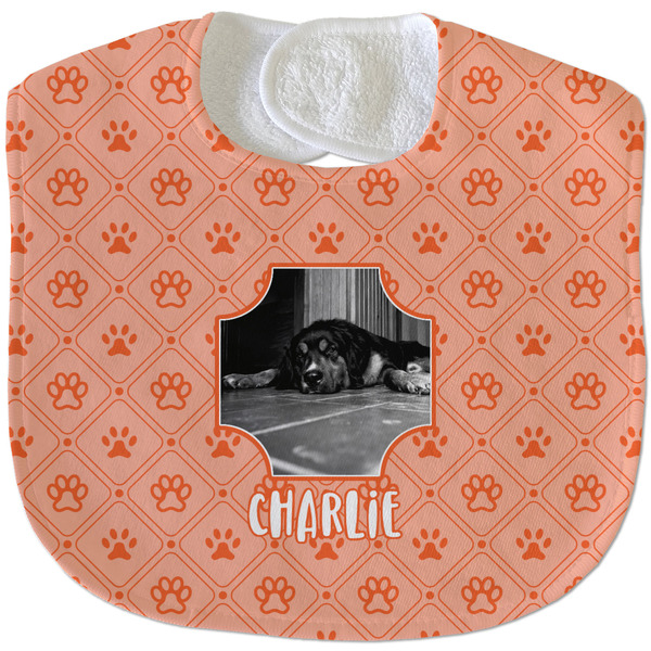 Pet Photo New Baby Bib - Closed and Folded