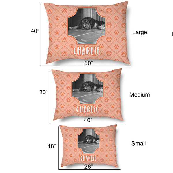 Pet Photo Outdoor Dog Beds - SIZE CHART
