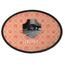 Pet Photo Iron On Oval Patch