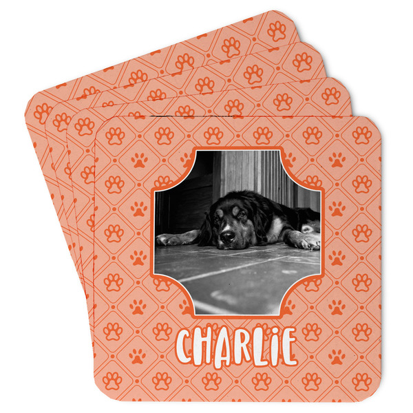 Custom Pet Photo Paper Coasters