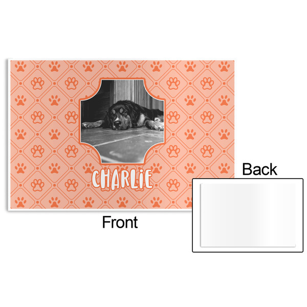 Pet Photo Disposable Paper Placemat - Front & Back
