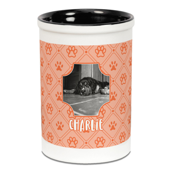 Pet Photo Pencil Holder - Black