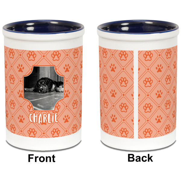 Pet Photo Pencil Holder - Blue - approval