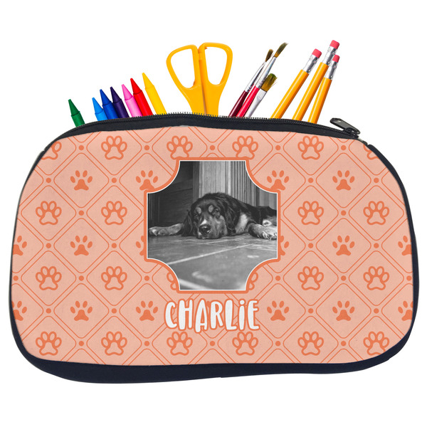 Custom Pet Photo Neoprene Pencil Case - Medium
