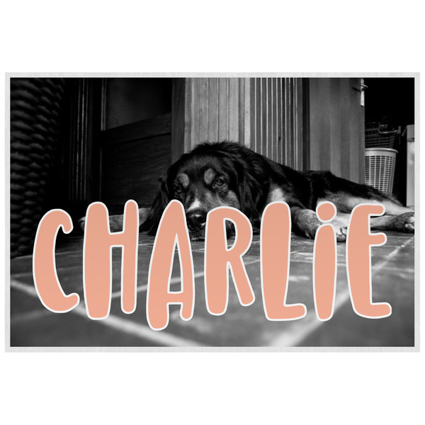 Pet Photo Personalized Placemat (Back)