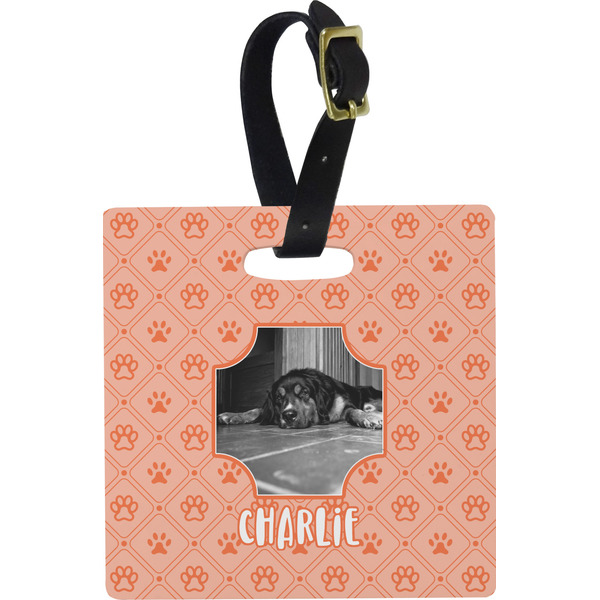 Pet Photo Personalized Square Luggage Tag