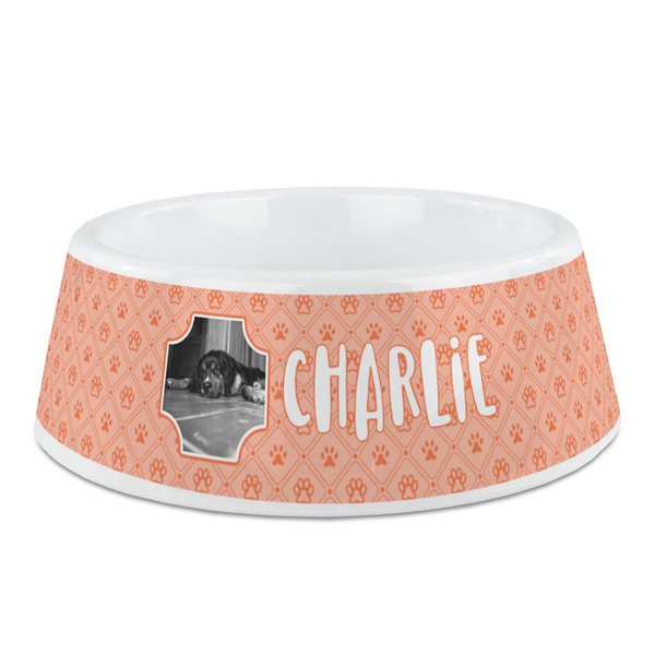 Custom Pet Photo Plastic Dog Bowl