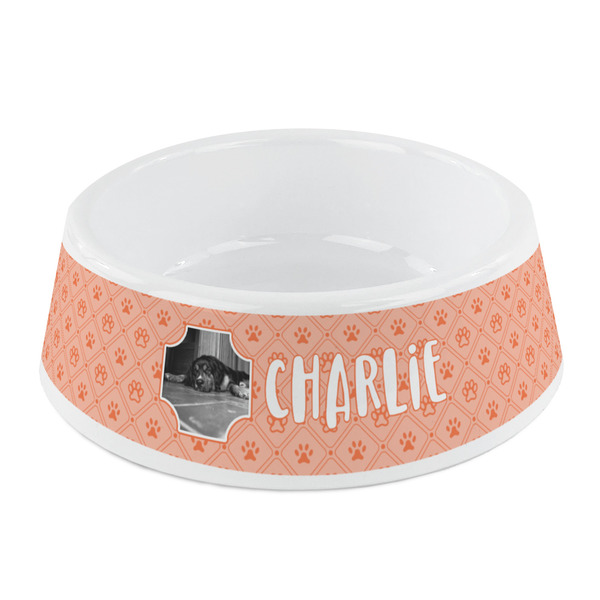 Custom Pet Photo Plastic Dog Bowl - Small