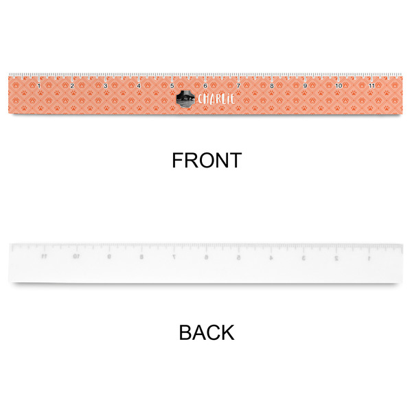 Pet Photo Plastic Ruler - 12" - APPROVAL