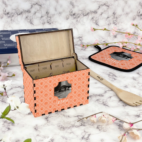 Pet Photo Recipe Box - Full Color - In Context