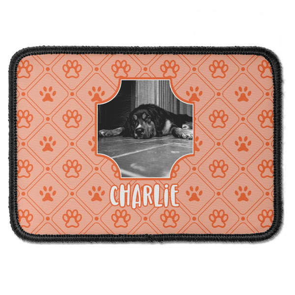 Custom Pet Photo Iron On Rectangle Patch