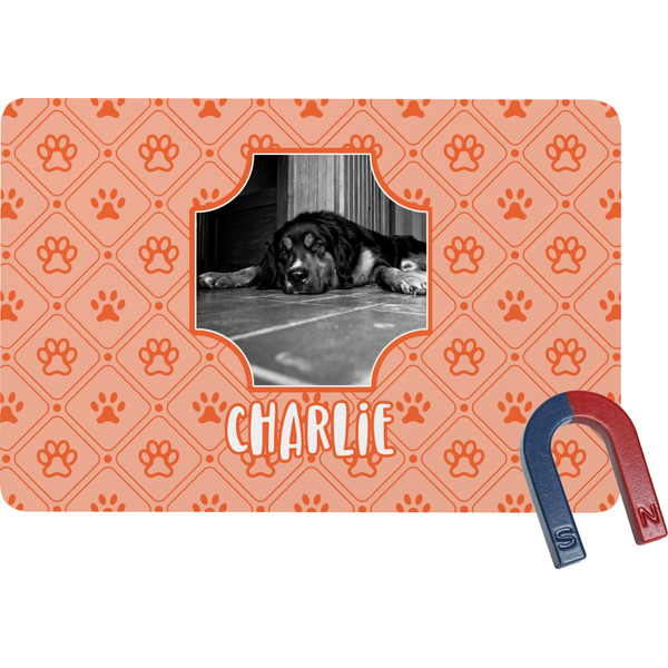 Custom Pet Photo Rectangular Fridge Magnet (Personalized)